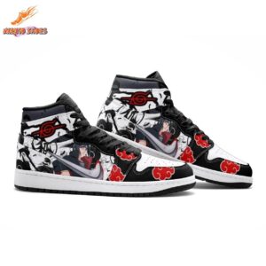 Itachi Akatsuki Nikes with Uchiha Red Cloud Anime Artwork