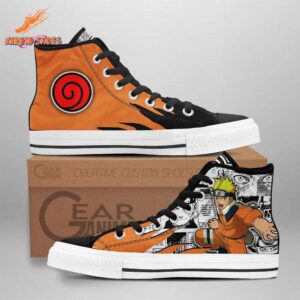 Manga Collage Uzumaki Naruto Shoes – Convention High-Tops