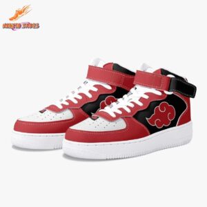 Akatsuki Red Cloud Air Force 1 Shoes – High Top Shinobi Style