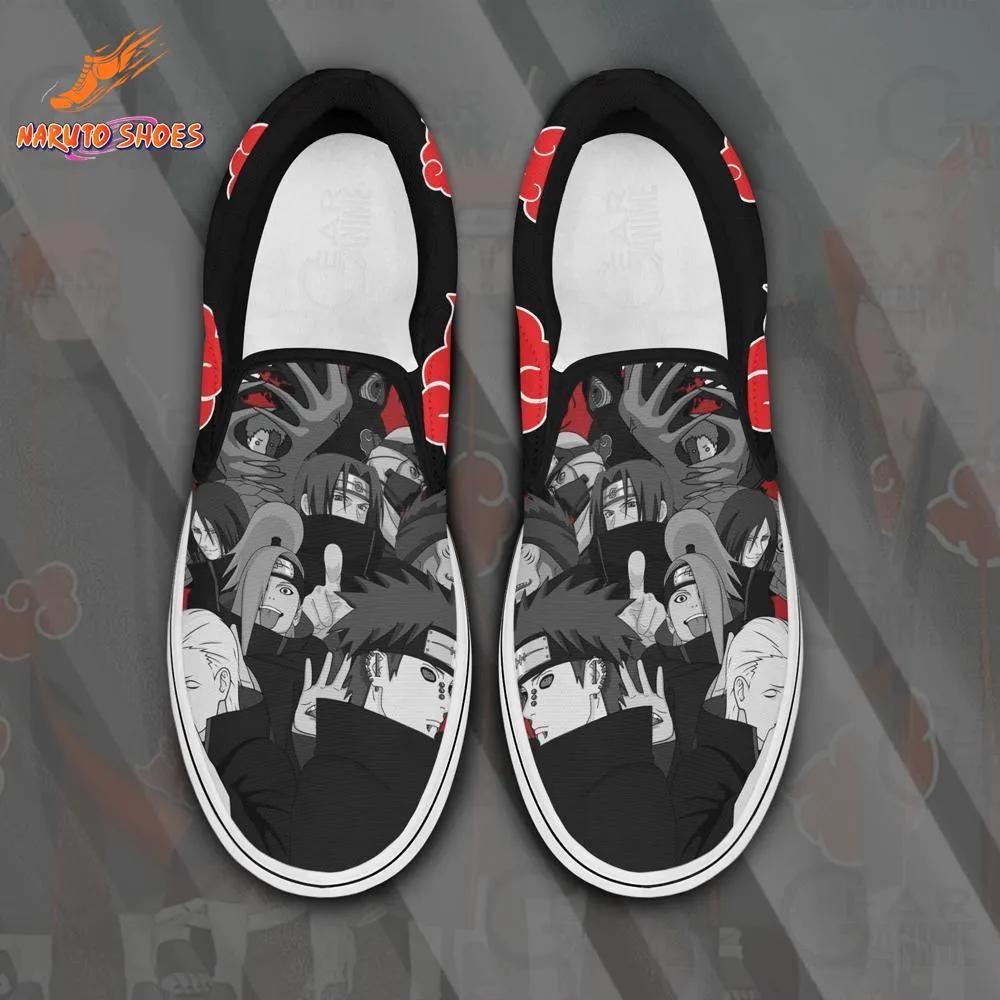 Akatsuki Members Collage Shoes – Slip-On Pair for Conventions & Gifts Akatsuki Members Collage Shoes – Slip-On Pair for Conventions & Gifts