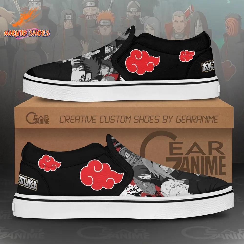Akatsuki Members Collage Shoes – Slip-On Pair for Conventions & Gifts Akatsuki Members Collage Shoes – Slip-On Pair for Conventions & Gifts