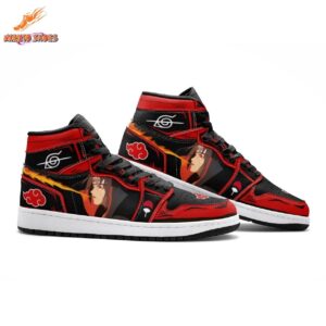 Akatsuki Flame Itachi Jordans – Convention High-Tops