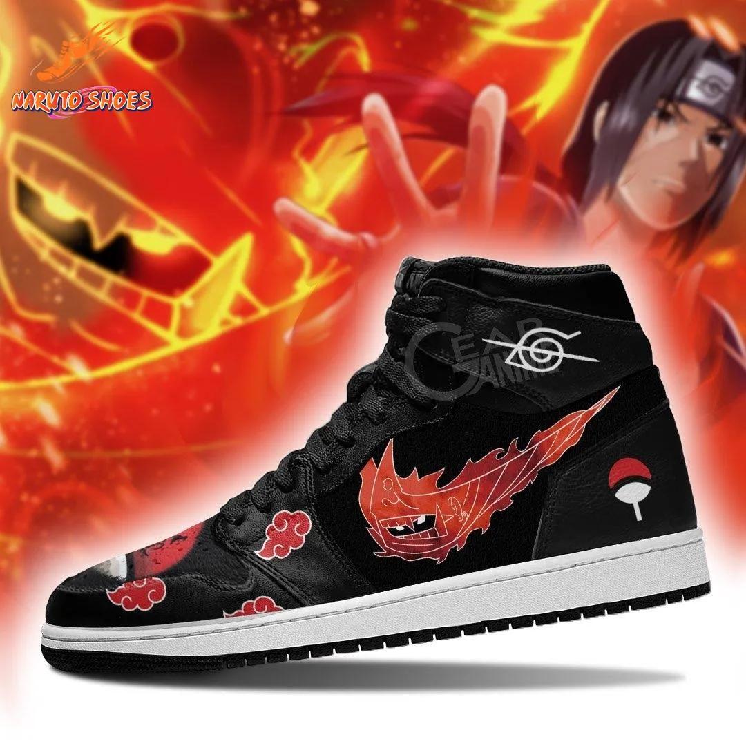 Susanoo Mangekyo Sharingan Itachi Nikes – Akatsuki Convention High-Tops Susanoo Mangekyo Sharingan Itachi Nikes – Akatsuki Convention High-Tops