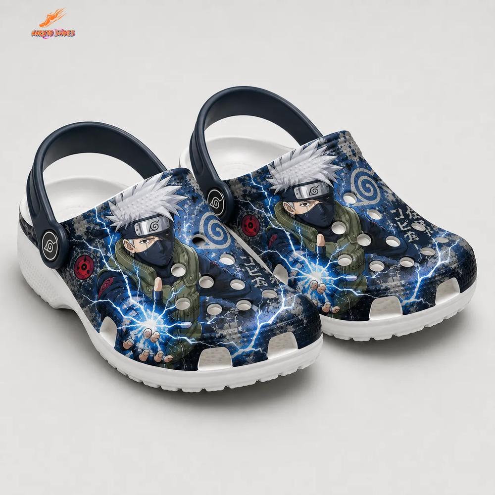 Raikiri Sharingan Kakashi Crocs with Lightning Battle Art Raikiri Sharingan Kakashi Crocs with Lightning Battle Art